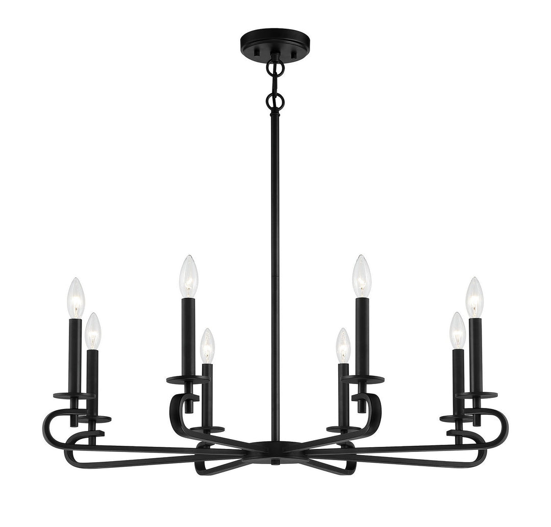 Savoy House Torino 1-2451-8-89 Chandelier Light - Matte Black