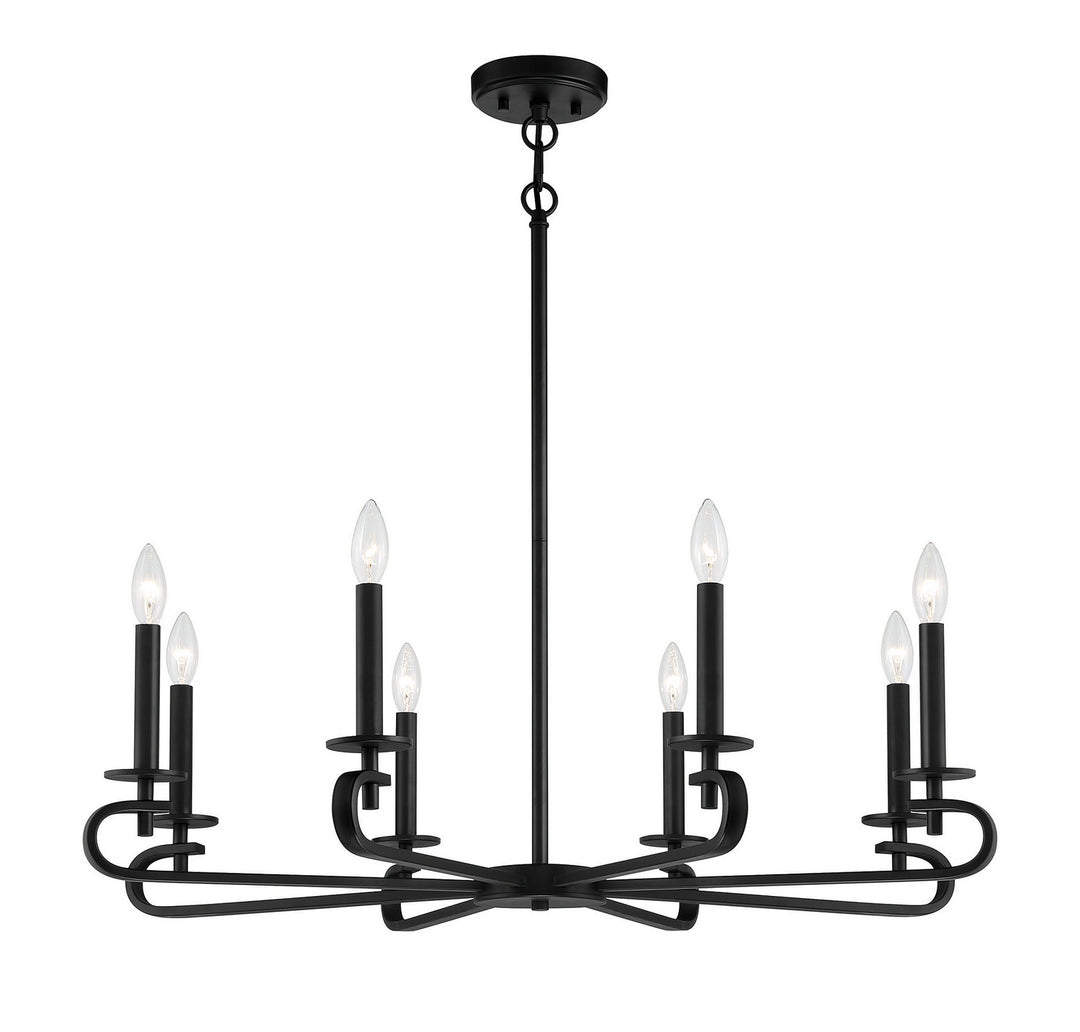 Savoy House Torino 1-2451-8-89 Chandelier Light - Matte Black