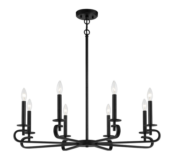 Savoy House Torino 1-2451-8-89 Chandelier Light - Matte Black