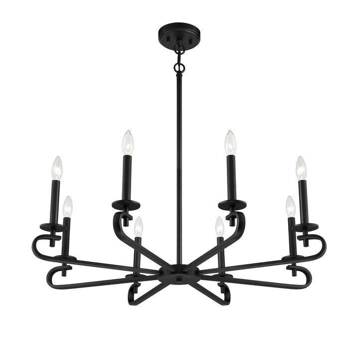 Savoy House Torino 1-2451-8-89 Chandelier Light - Matte Black