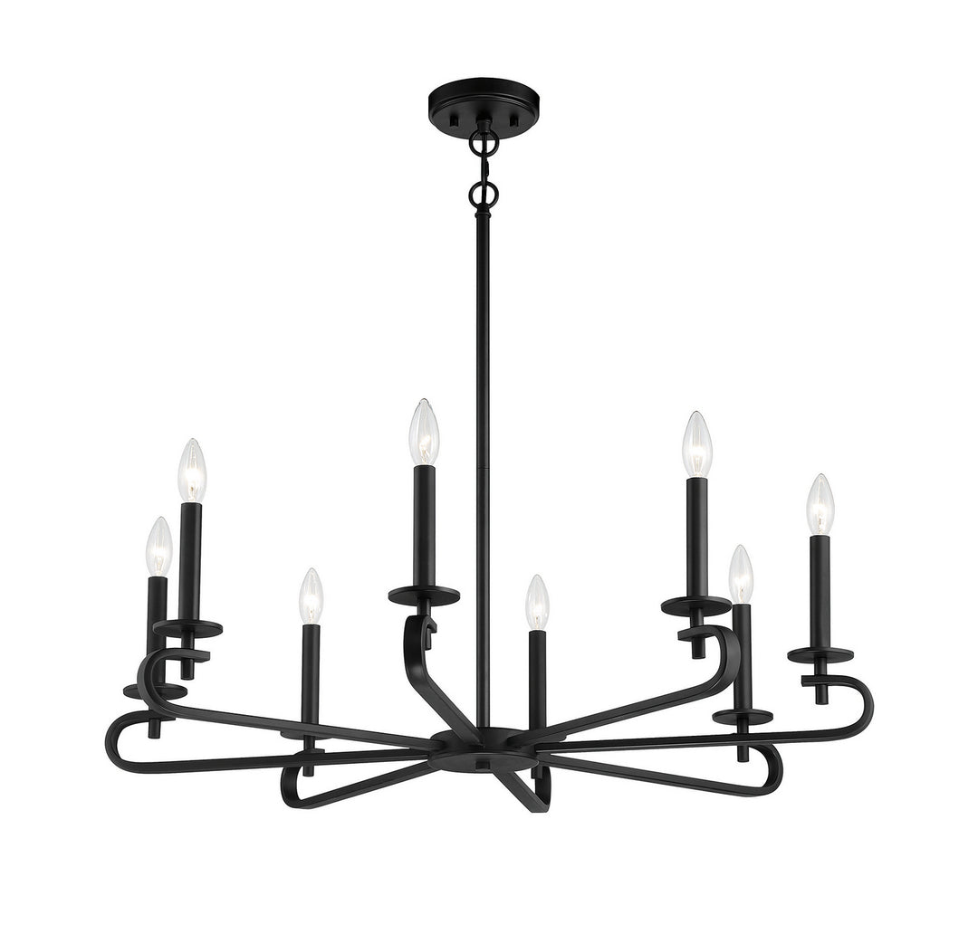 Savoy House Torino 1-2451-8-89 Chandelier Light - Matte Black