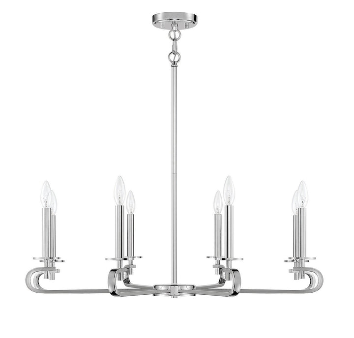 Savoy House Torino 1-2451-8-109 Chandelier Light - Polished Nickel