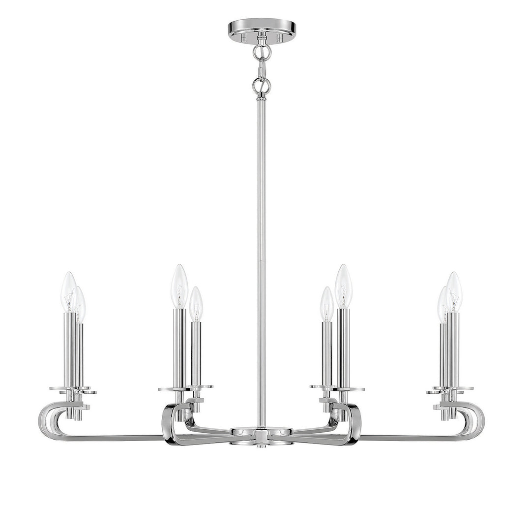 Savoy House Torino 1-2451-8-109 Chandelier Light - Polished Nickel