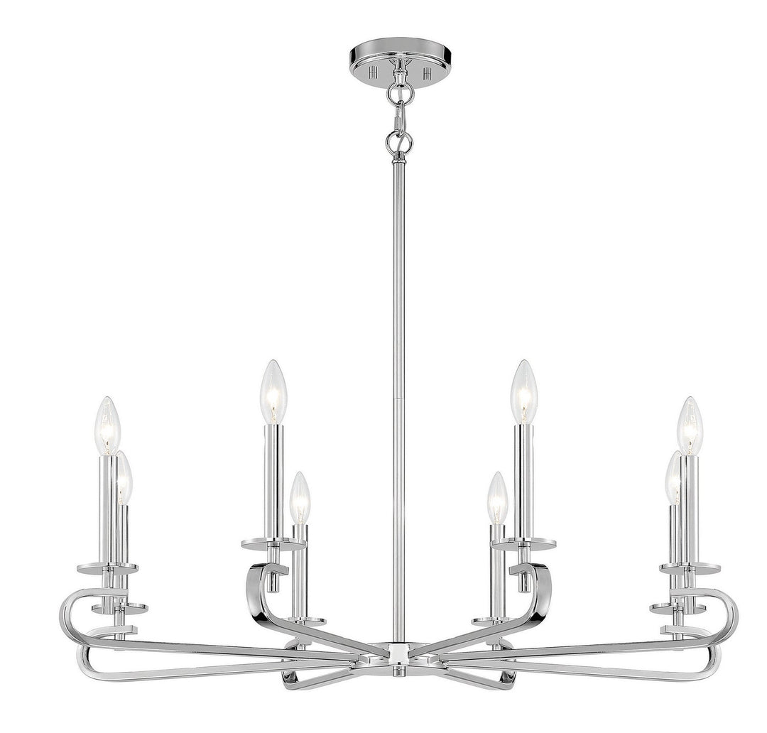 Savoy House Torino 1-2451-8-109 Chandelier Light - Polished Nickel
