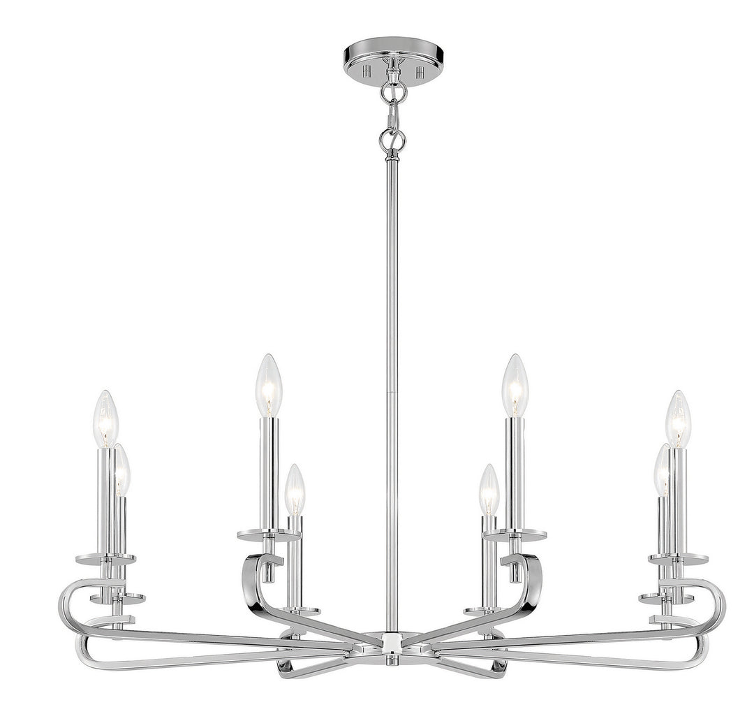 Savoy House Torino 1-2451-8-109 Chandelier Light - Polished Nickel