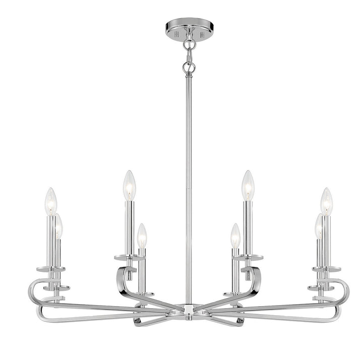 Savoy House Torino 1-2451-8-109 Chandelier Light - Polished Nickel