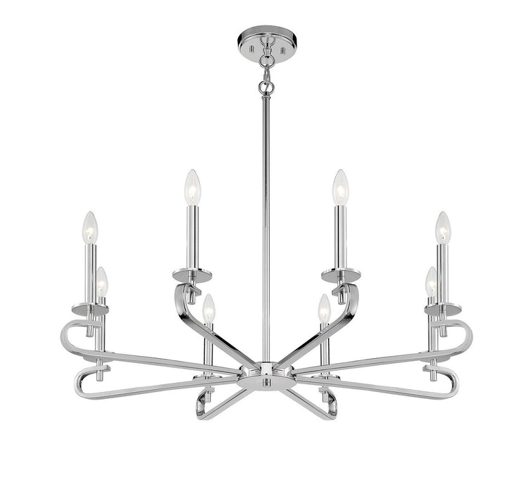 Savoy House Torino 1-2451-8-109 Chandelier Light - Polished Nickel