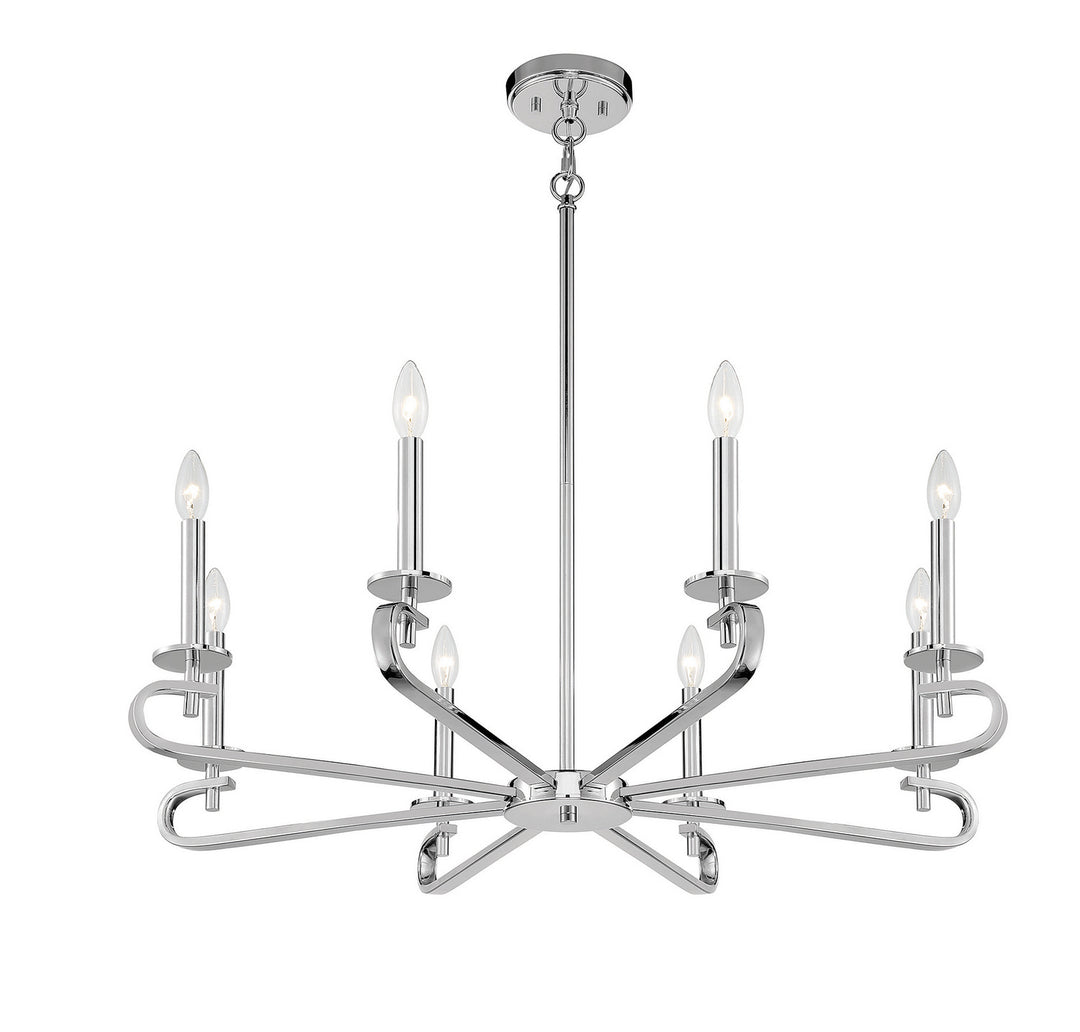 Savoy House Torino 1-2451-8-109 Chandelier Light - Polished Nickel