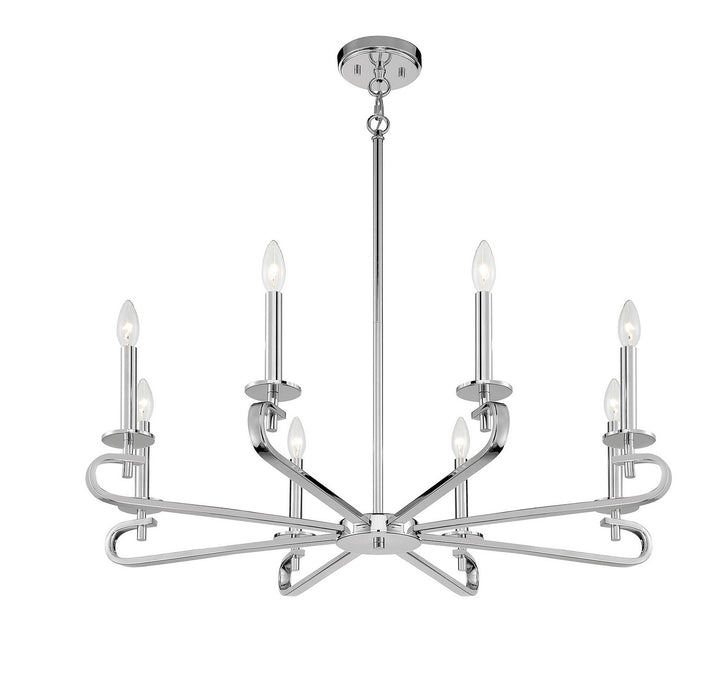 Savoy House Torino 1-2451-8-109 Chandelier Light - Polished Nickel