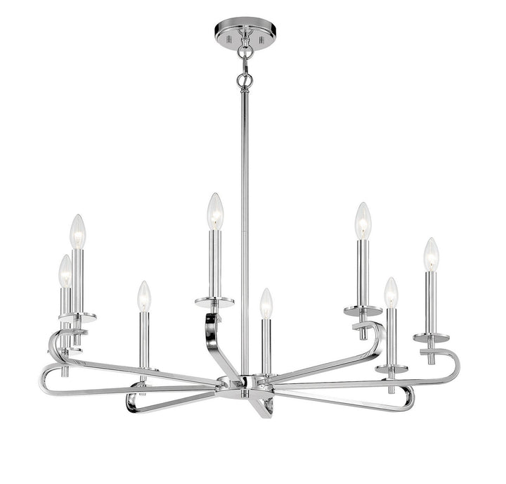 Savoy House Torino 1-2451-8-109 Chandelier Light - Polished Nickel