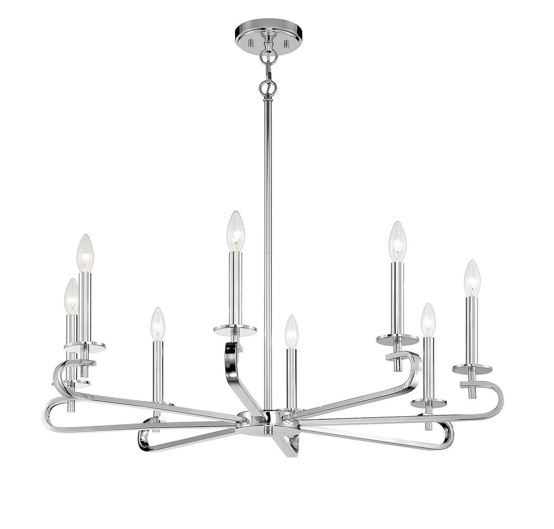 Savoy House Torino 1-2451-8-109 Chandelier Light - Polished Nickel