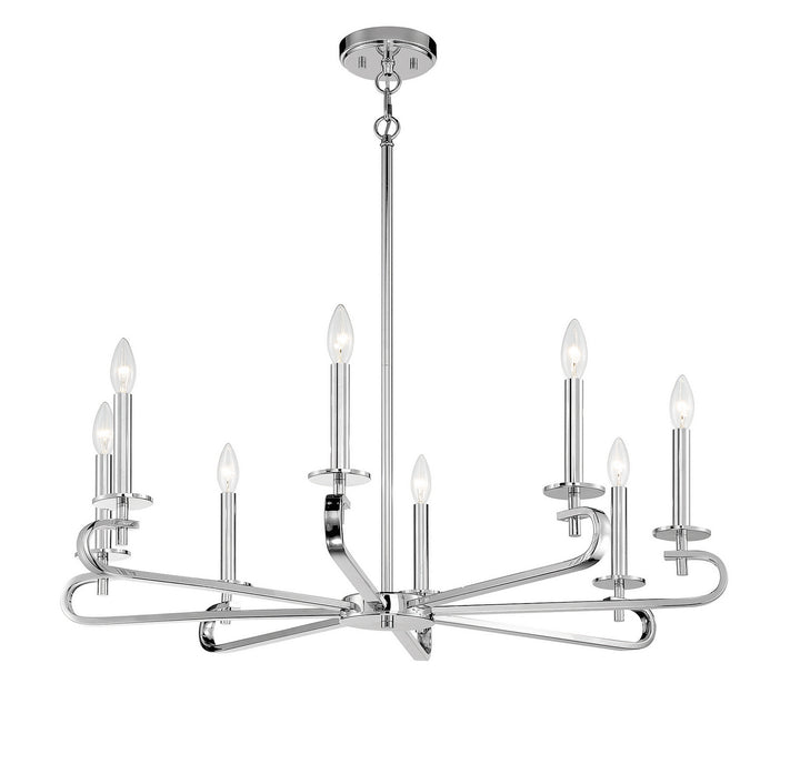 Savoy House Torino 1-2451-8-109 Chandelier Light - Polished Nickel