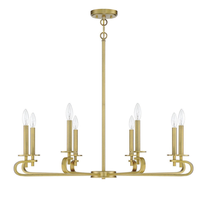 Savoy House Torino 1-2451-8-322 Chandelier Light - Warm Brass