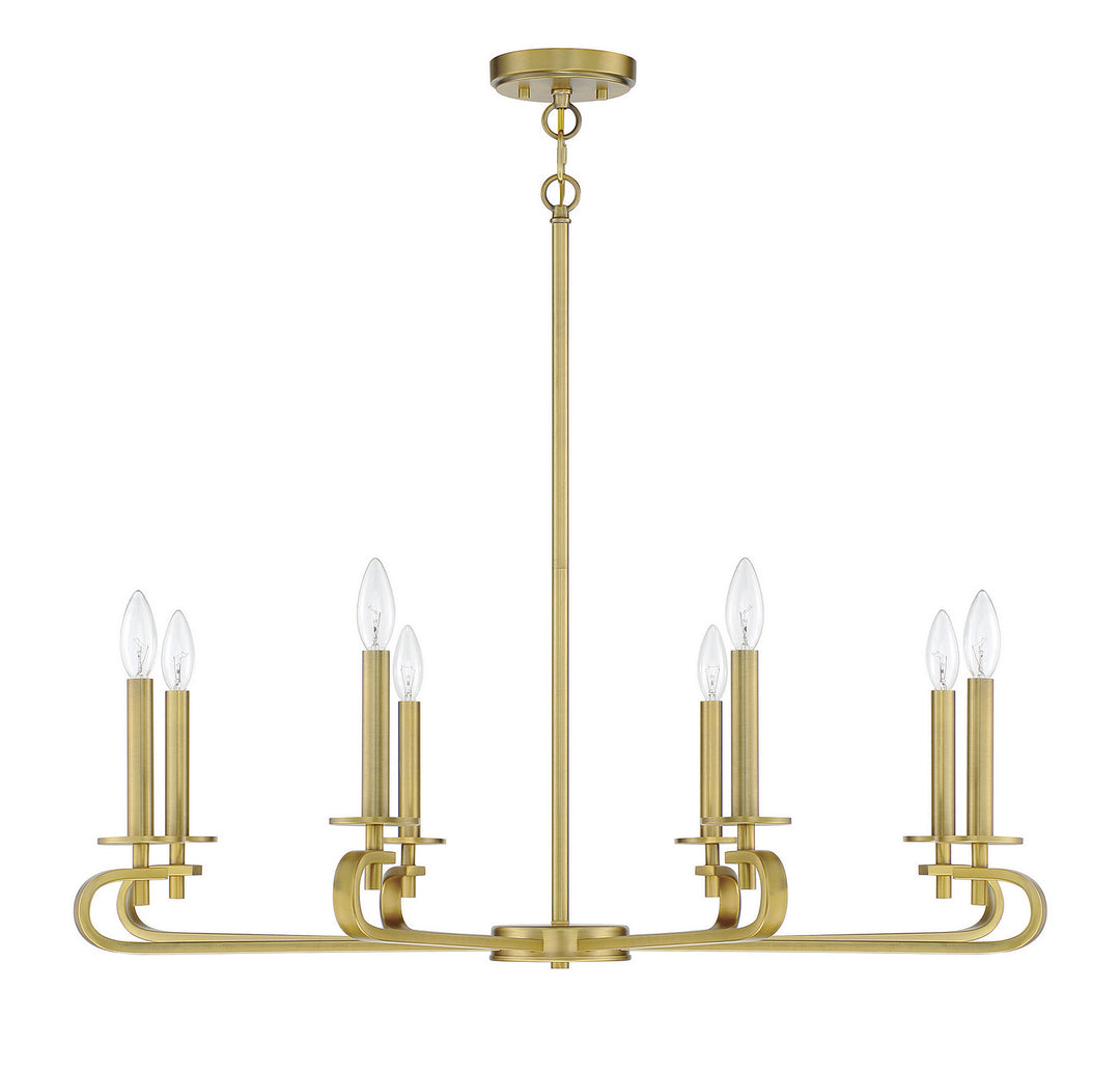 Savoy House Torino 1-2451-8-322 Chandelier Light - Warm Brass
