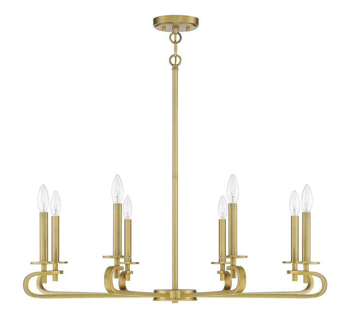 Savoy House Torino 1-2451-8-322 Chandelier Light - Warm Brass
