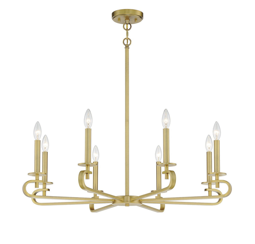 Savoy House Torino 1-2451-8-322 Chandelier Light - Warm Brass