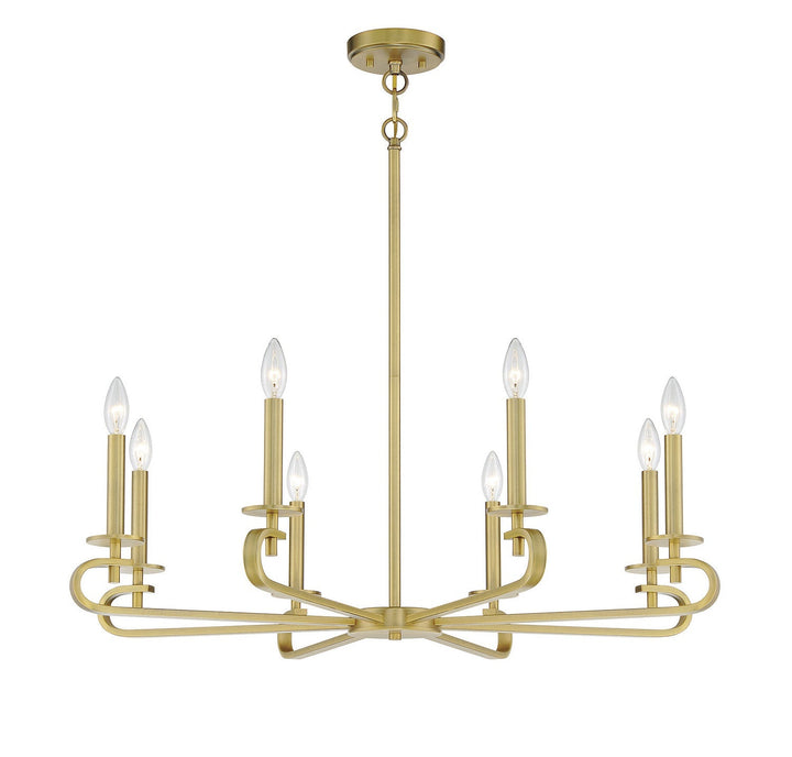 Savoy House Torino 1-2451-8-322 Chandelier Light - Warm Brass