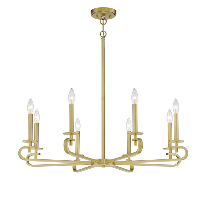 Savoy House Torino 1-2451-8-322 Chandelier Light - Warm Brass