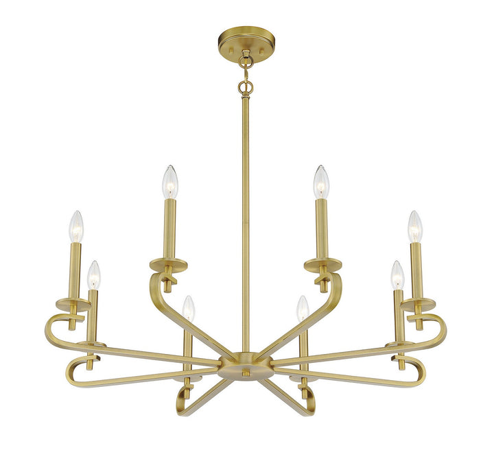 Savoy House Torino 1-2451-8-322 Chandelier Light - Warm Brass