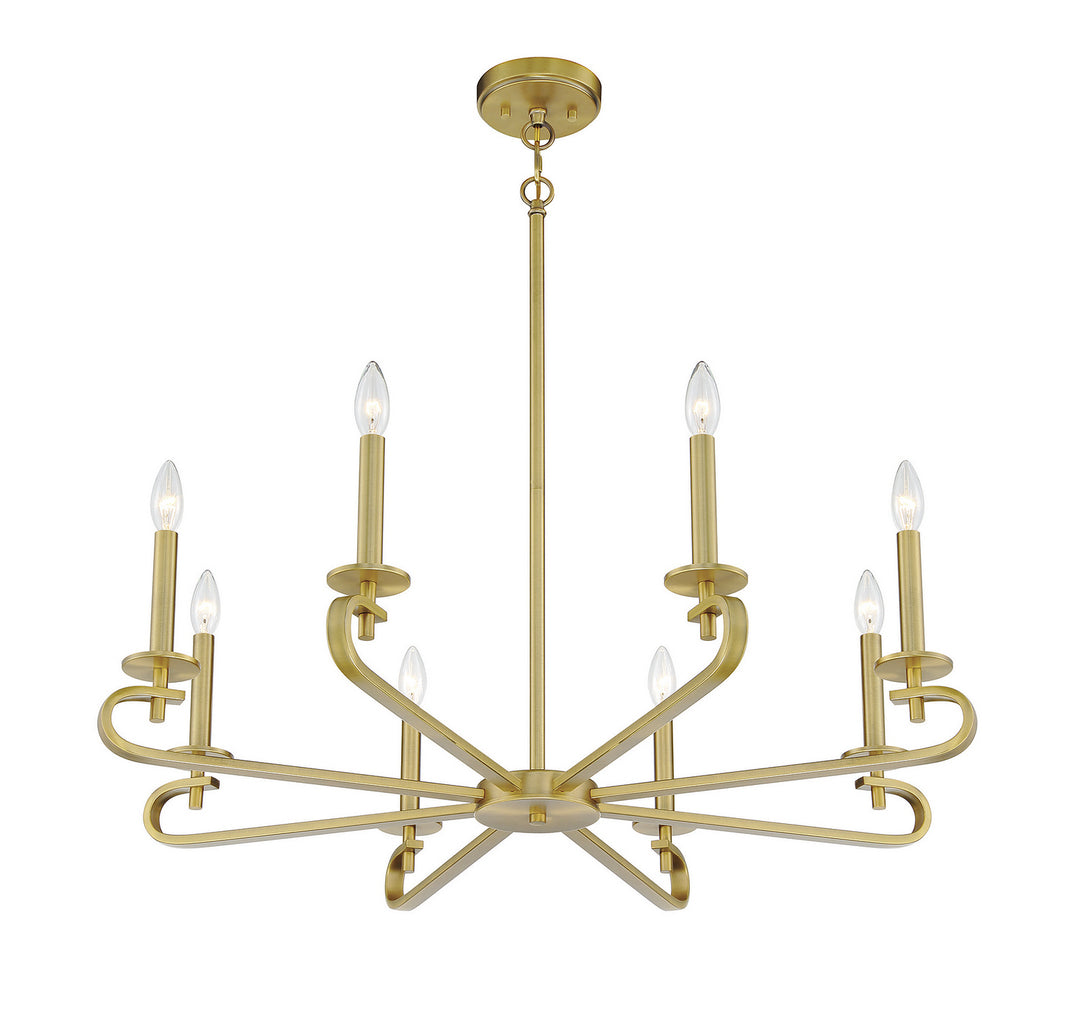 Savoy House Torino 1-2451-8-322 Chandelier Light - Warm Brass