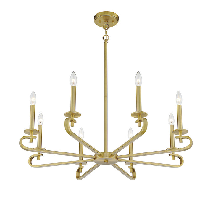 Savoy House Torino 1-2451-8-322 Chandelier Light - Warm Brass