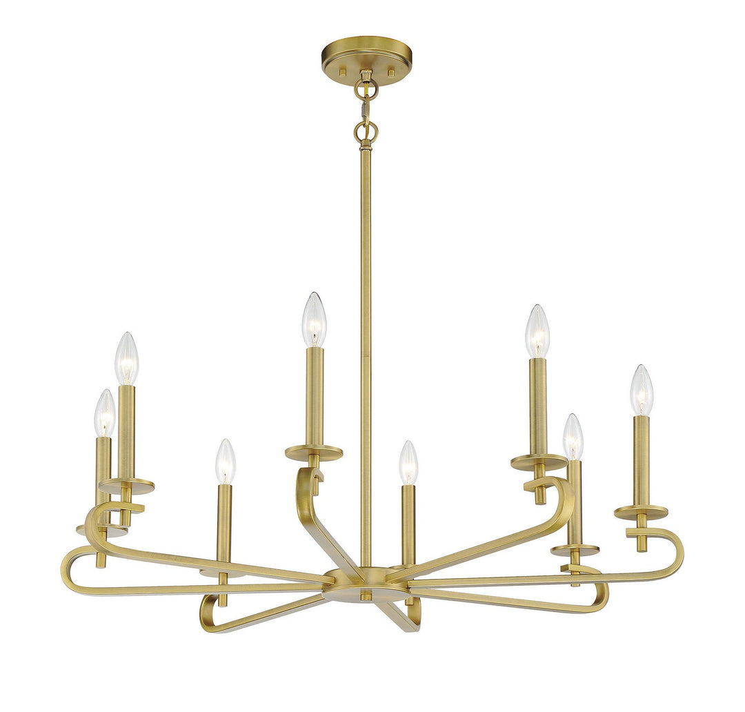 Savoy House Torino 1-2451-8-322 Chandelier Light - Warm Brass
