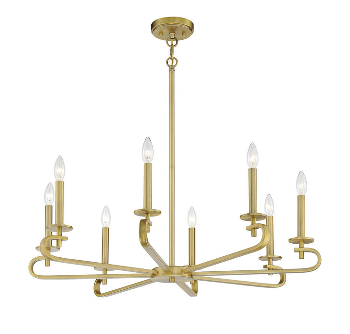 Savoy House Torino 1-2451-8-322 Chandelier Light - Warm Brass