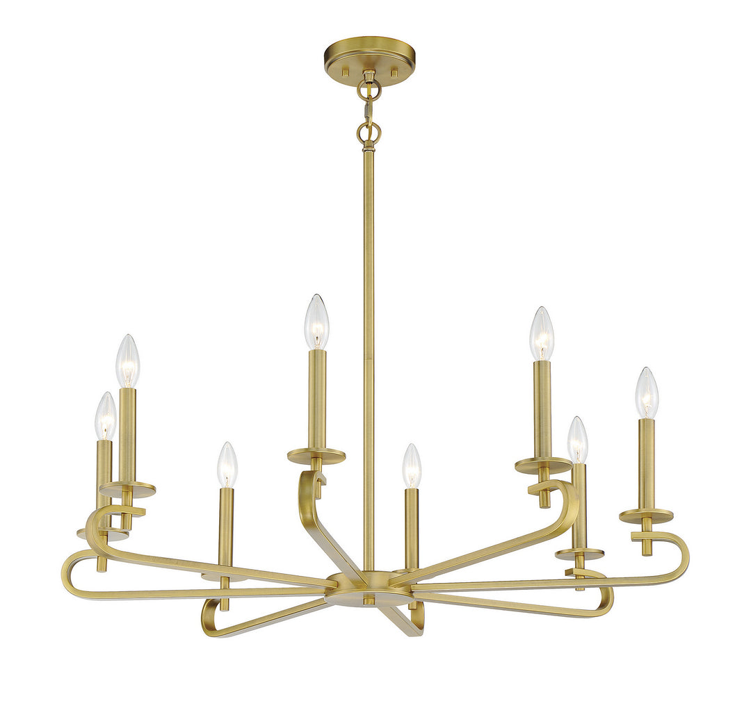 Savoy House Torino 1-2451-8-322 Chandelier Light - Warm Brass