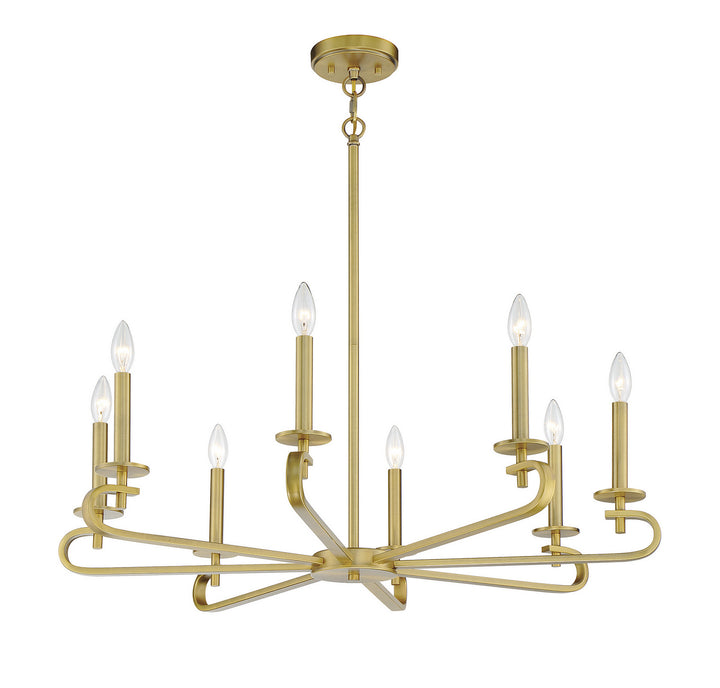 Savoy House Torino 1-2451-8-322 Chandelier Light - Warm Brass