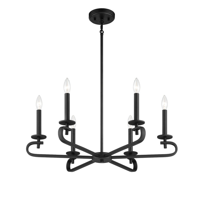 Savoy House Torino 1-2450-6-89 Chandelier Light - Matte Black