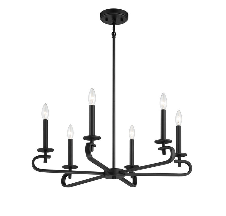 Savoy House Torino 1-2450-6-89 Chandelier Light - Matte Black