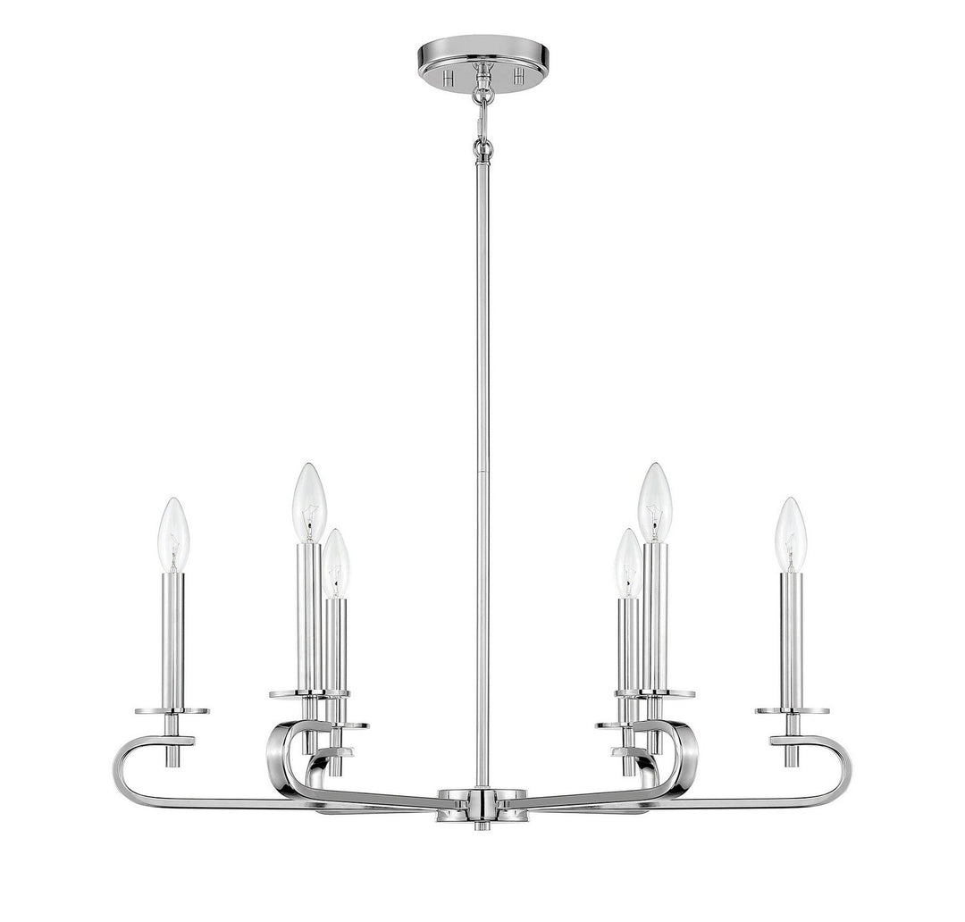 Savoy House Torino 1-2450-6-109 Chandelier Light - Polished Nickel