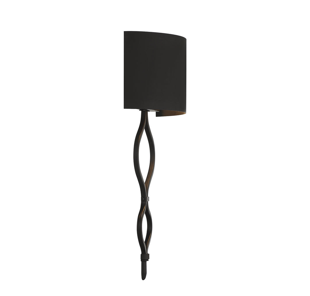 Savoy House Como 9-6520-1-89 Wall Sconce Light - Matte Black
