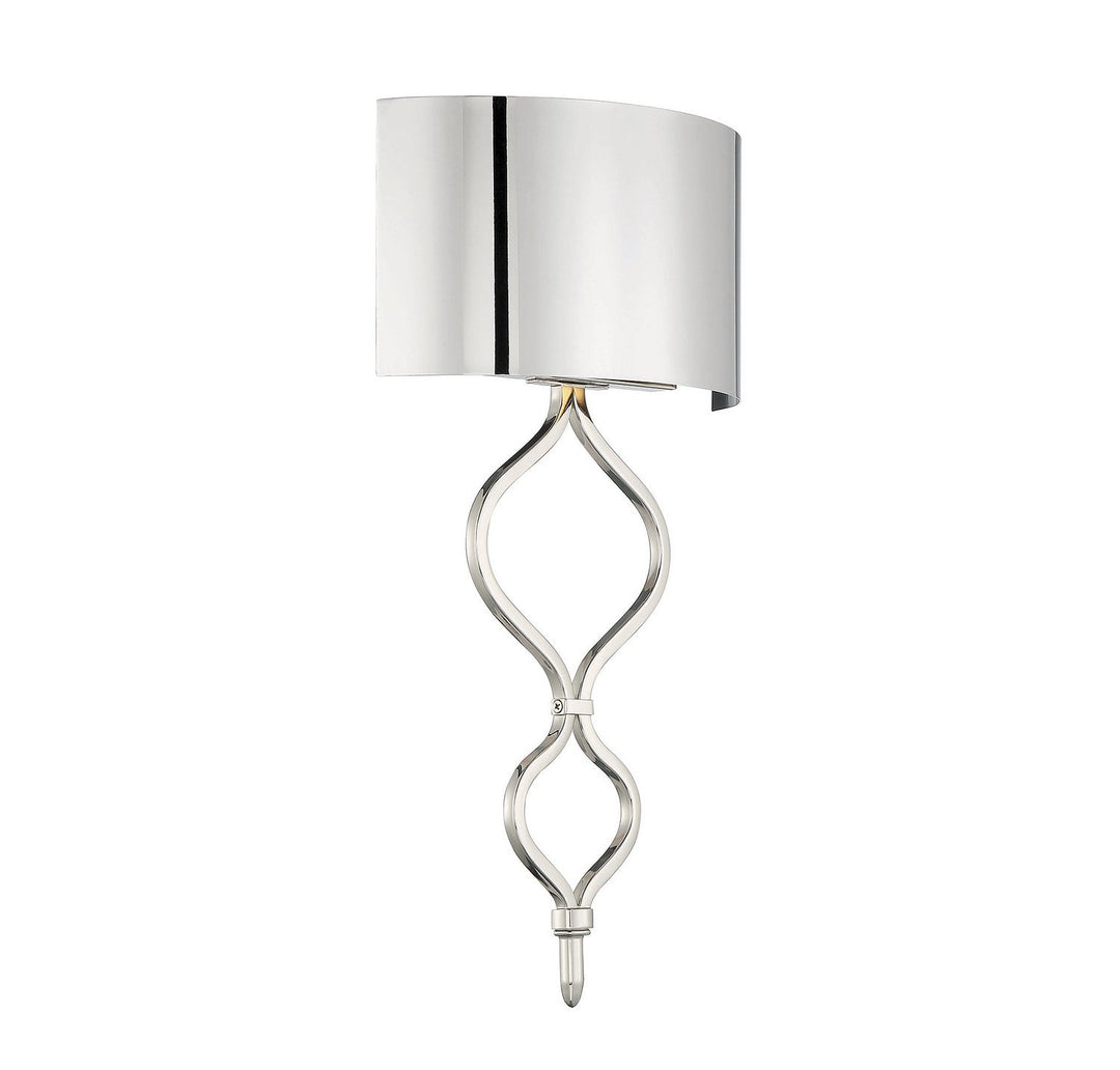 Savoy House Como 9-6520-1-109 Wall Sconce Light - Polished Nickel