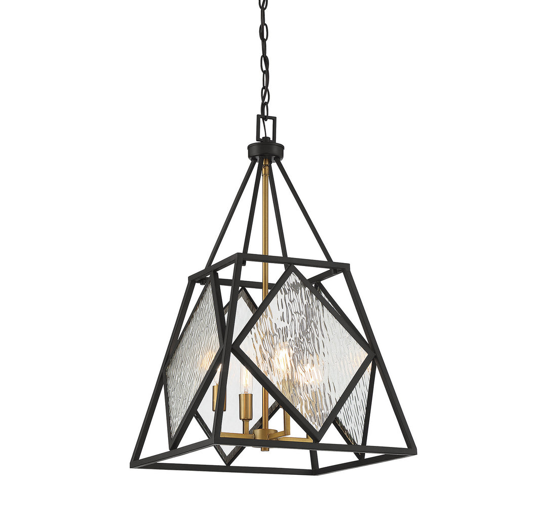 Savoy House Capella 7-5402-4-79 Pendant Light - English Bronze and Warm Brass