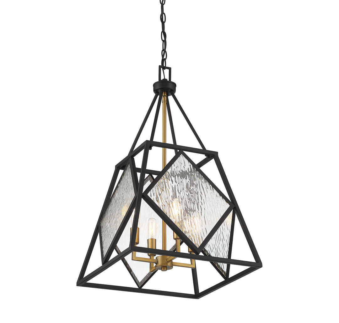 Savoy House Capella 7-5402-4-79 Pendant Light - English Bronze and Warm Brass