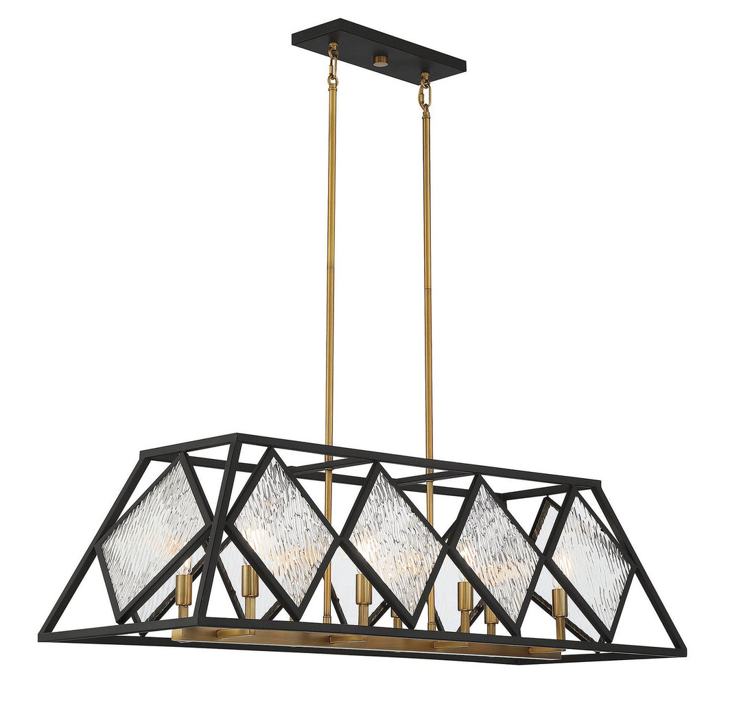 Savoy House Capella 1-5404-8-79 Pendant Light - English Bronze and Warm Brass