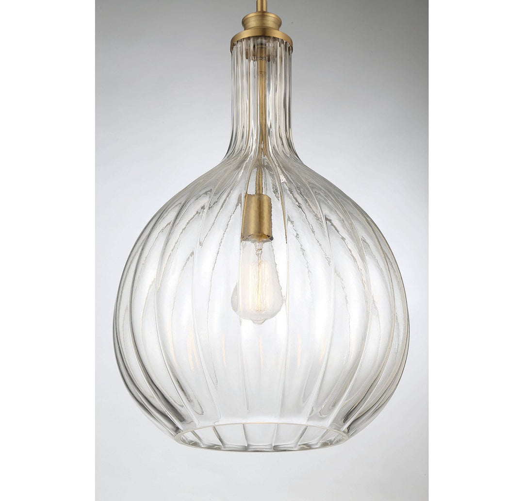 Savoy House Brandon 7-2255-1-322 Pendant Light - Warm Brass