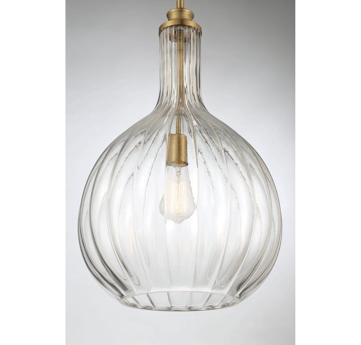 Savoy House Brandon 7-2255-1-322 Pendant Light - Warm Brass