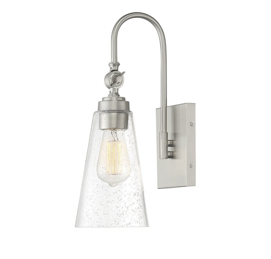 Savoy House York 9-108-1-SN Wall Sconce Light - Satin Nickel