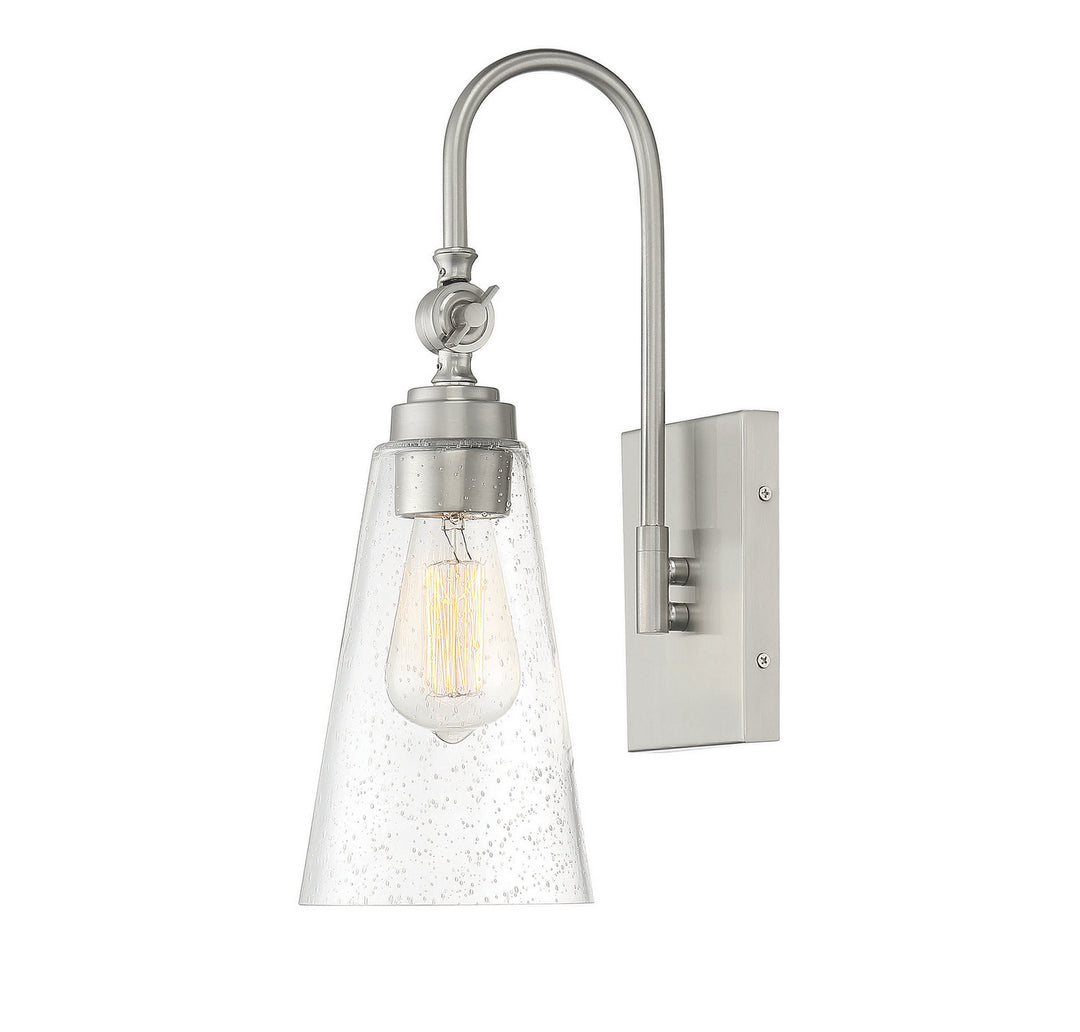 Savoy House York 9-108-1-SN Wall Sconce Light - Satin Nickel