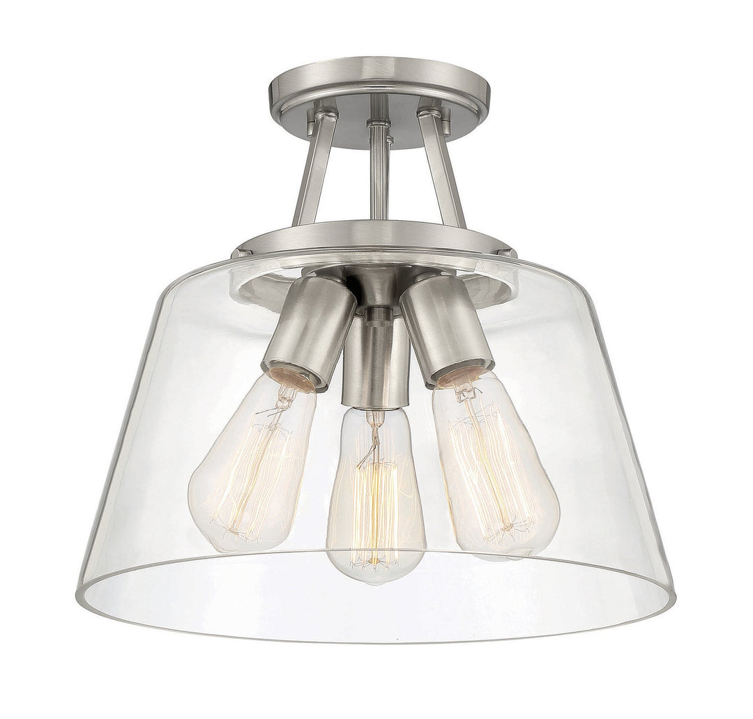 Savoy House Calhoun 6-1024-3-SN Ceiling Light - Satin Nickel