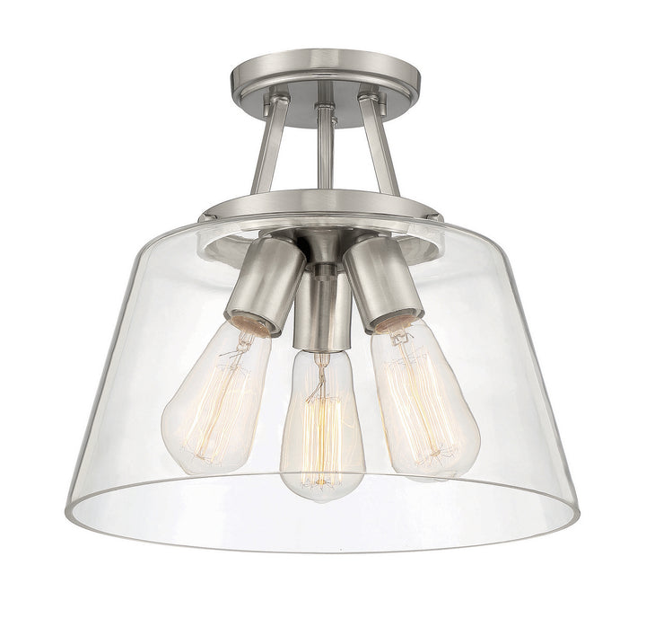 Savoy House Calhoun 6-1024-3-SN Ceiling Light - Satin Nickel