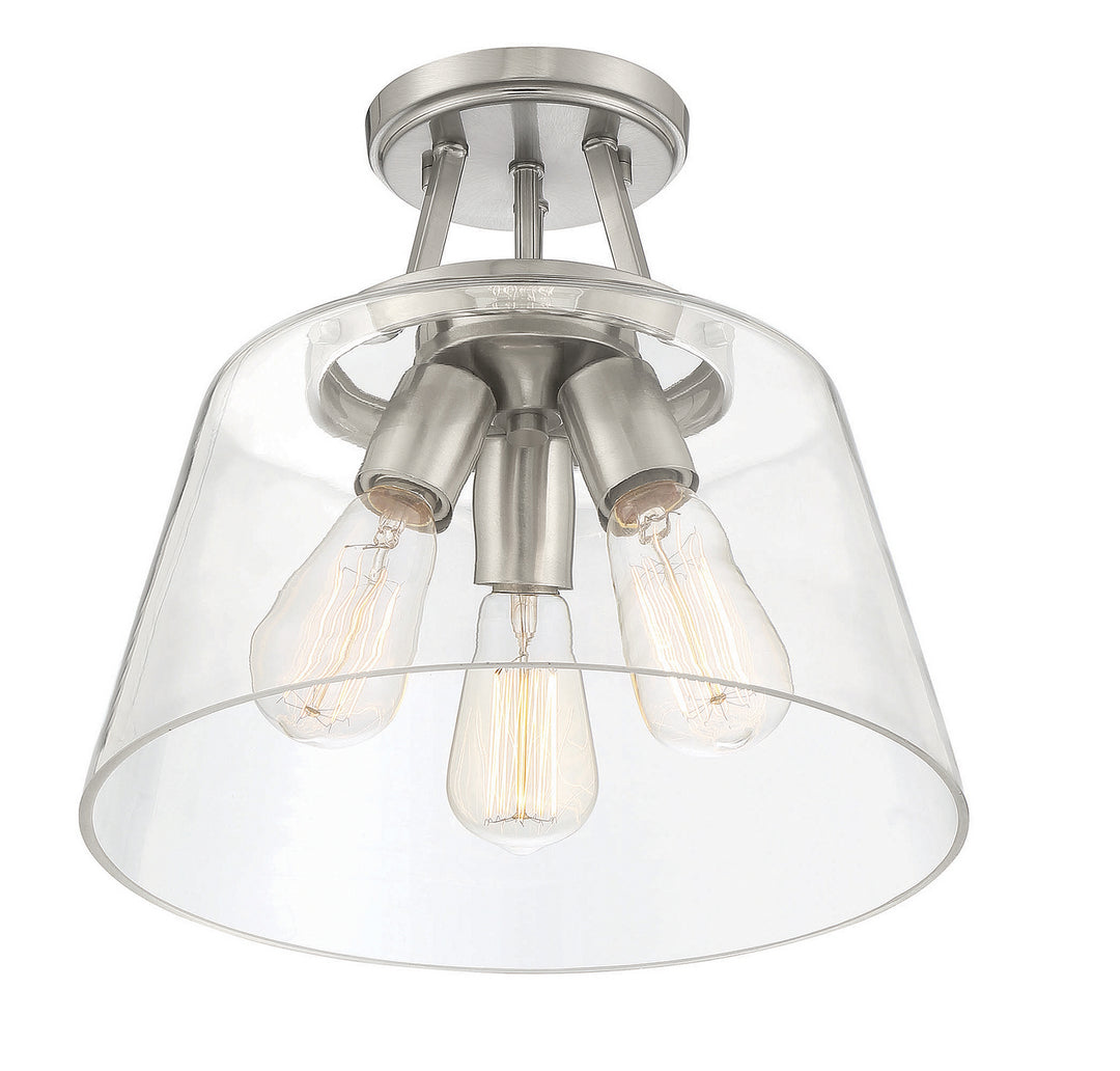 Savoy House Calhoun 6-1024-3-SN Ceiling Light - Satin Nickel