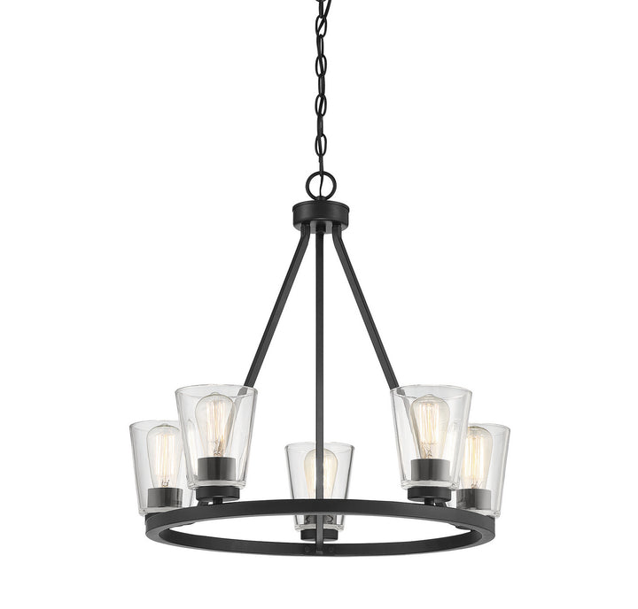 Savoy House Calhoun 1-1021-5-89 Chandelier Light - Matte Black