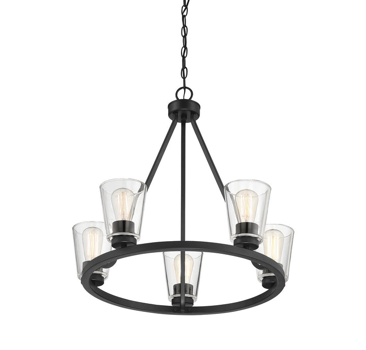 Savoy House Calhoun 1-1021-5-89 Chandelier Light - Matte Black