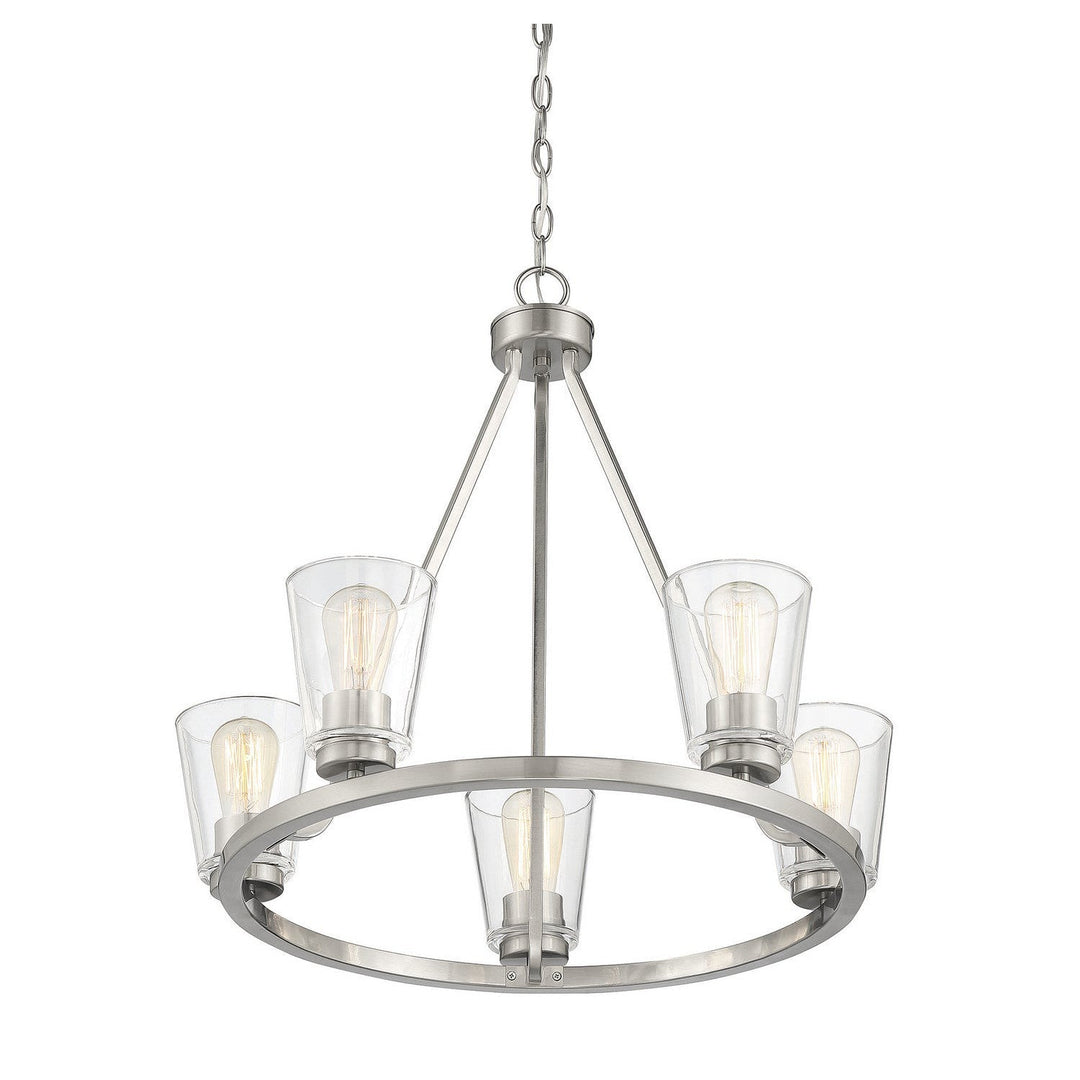 Savoy House Calhoun 1-1021-5-SN Chandelier Light - Satin Nickel