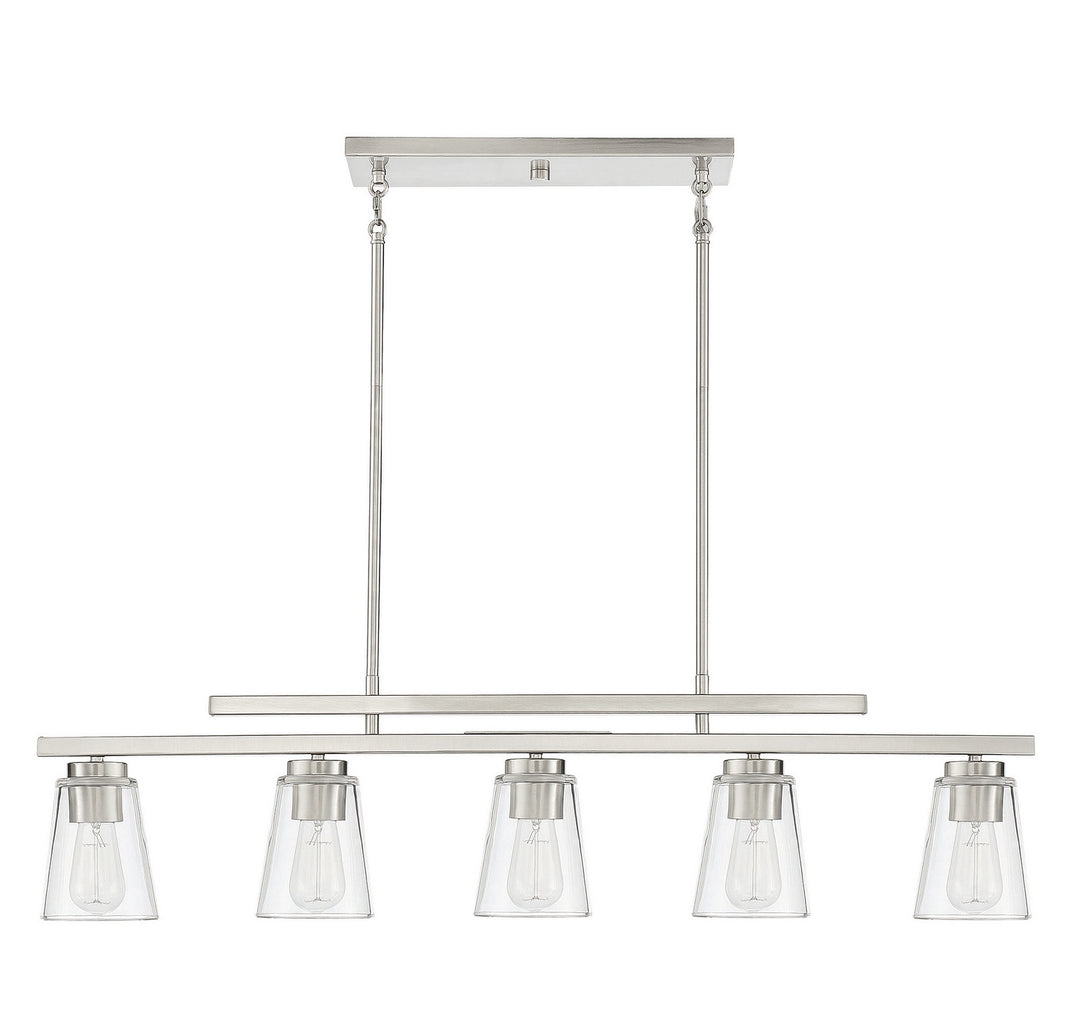 Savoy House Calhoun 1-1023-5-SN Pendant Light - Satin Nickel