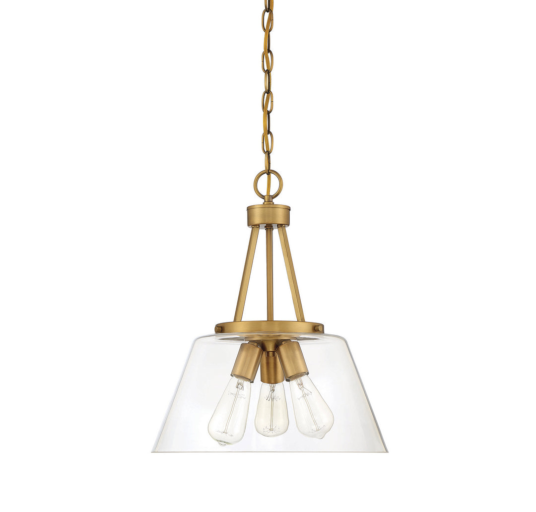 Savoy House Calhoun 7-1025-3-322 Pendant Light - Warm Brass