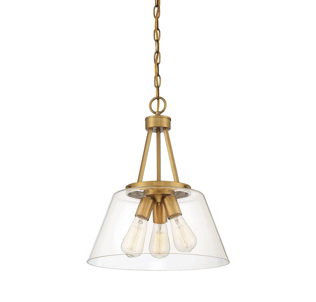 Savoy House Calhoun 7-1025-3-322 Pendant Light - Warm Brass